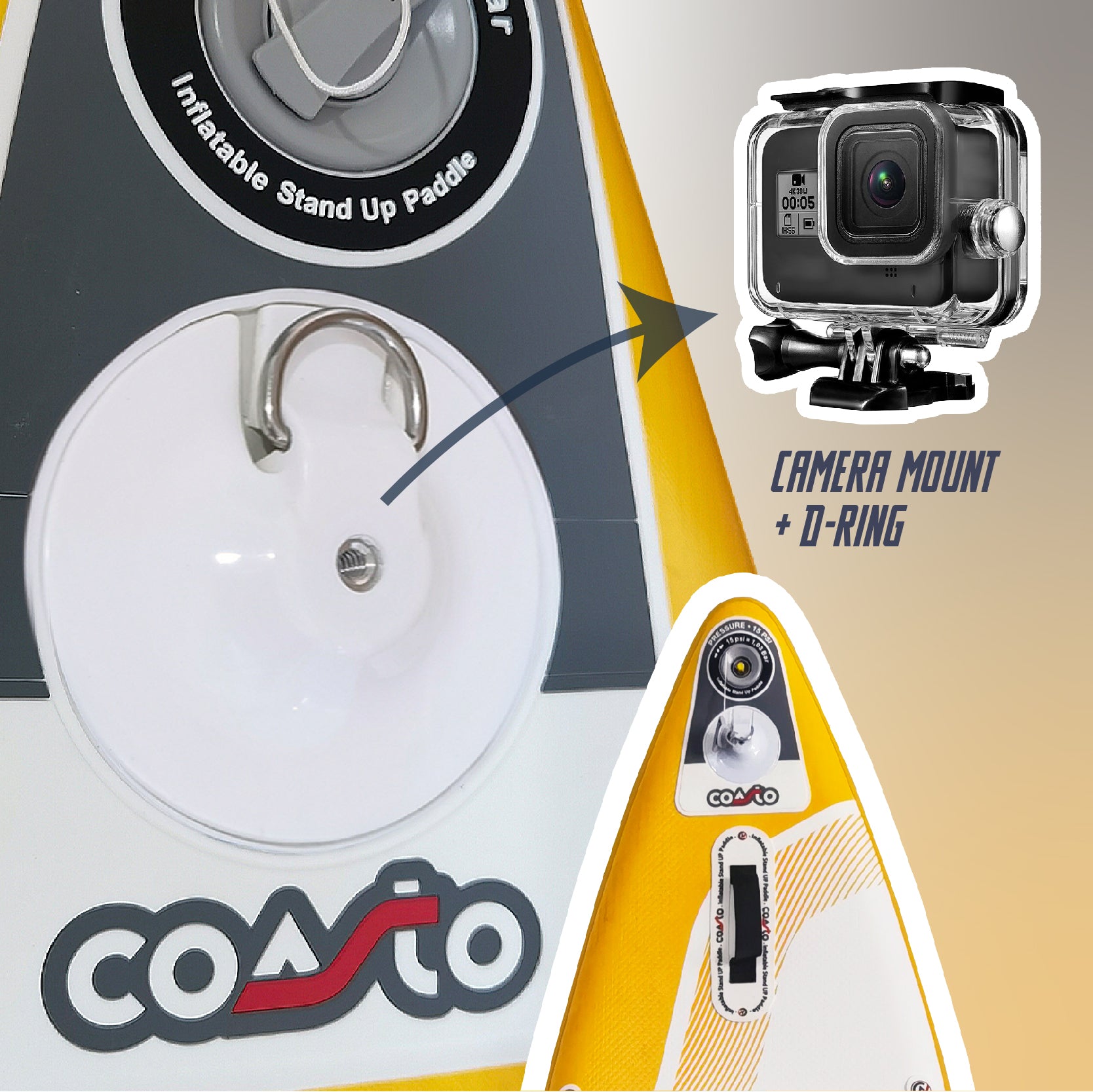 Prancha de Stand Up Paddle Insuflável Coasto Argo 11' – vista 3