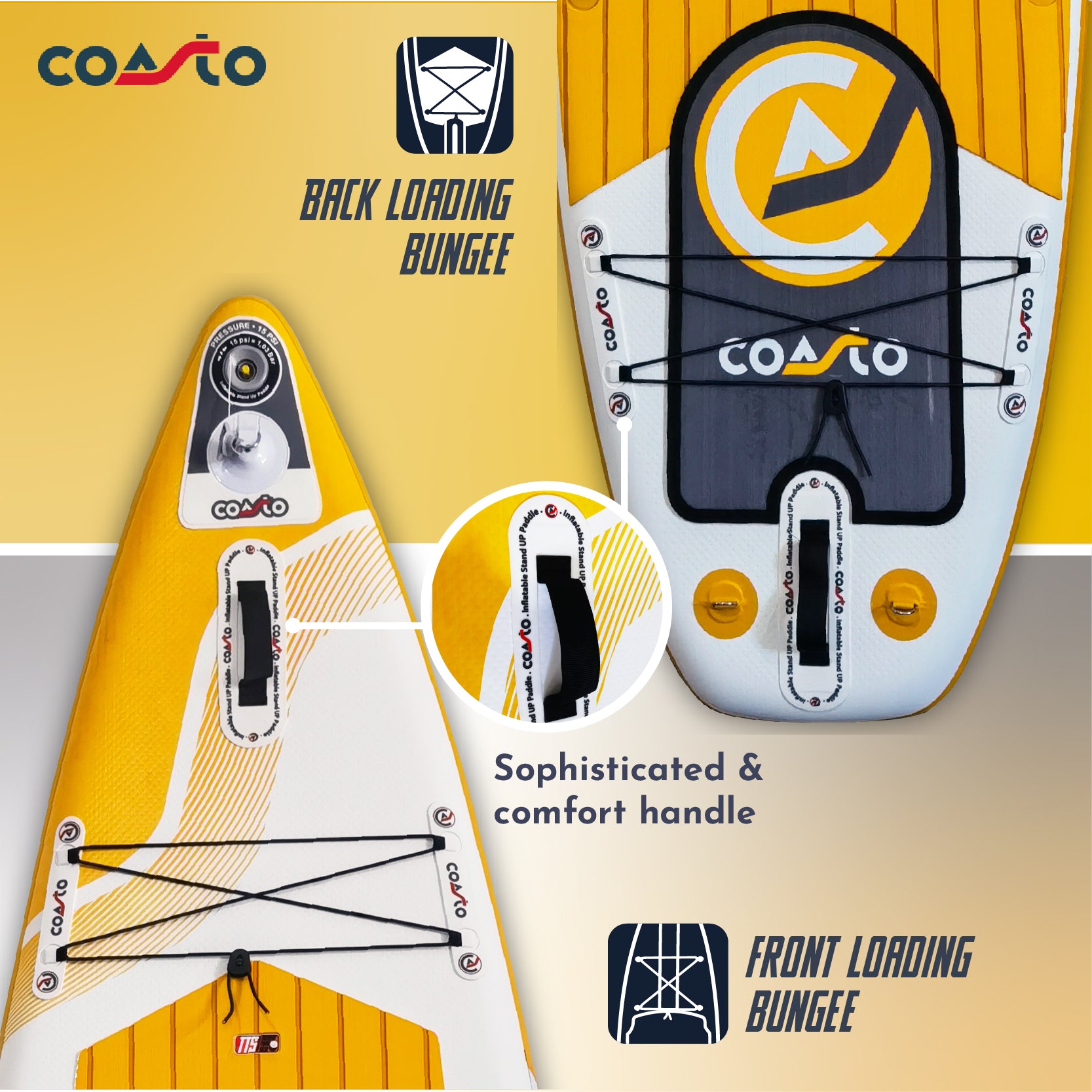Prancha de Stand Up Paddle Insuflável Coasto Argo 11' – vista 15