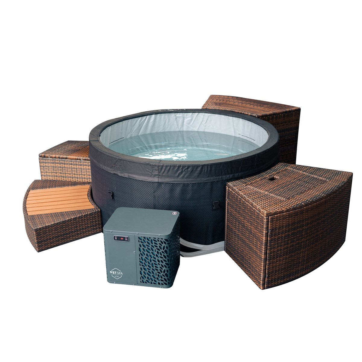 Banho de Gelo e Spa NetSpa Ice – 3 a 42 °C, com Bomba de Calor Reversível