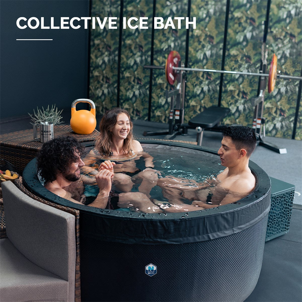 Banho de Gelo e Spa NetSpa Ice – 3 a 42 °C, com Bomba de Calor Reversível