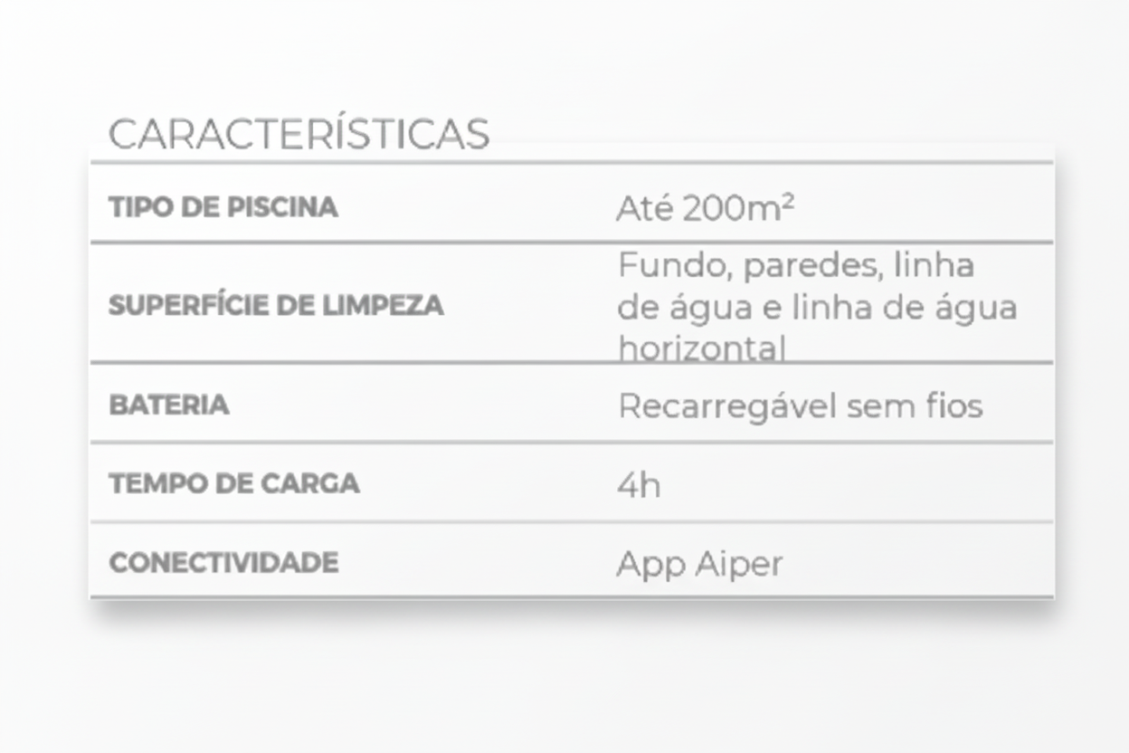 Robot Aspirador de Piscinas Aiper Scuba P1 Pro – Limpeza Inteligente WaveLine™ até 200m²