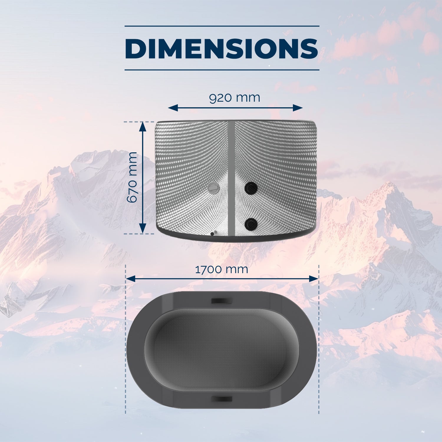 Banho de Gelo NetSpa Järvi – Piscina de Recuperação Drop Switch sem refrigerador