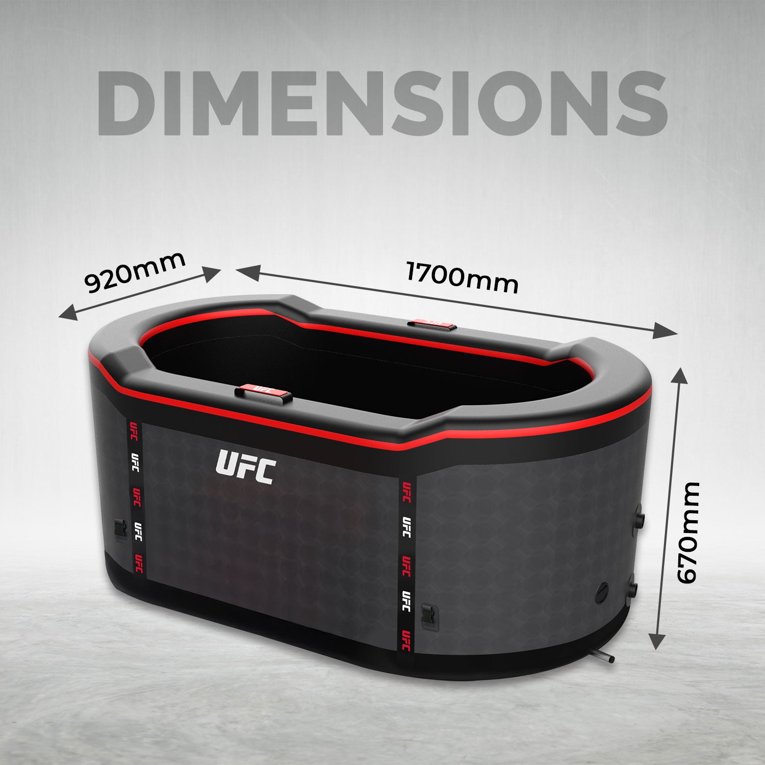 Pack Profissional Netspa UFC IceBath II – Banho de Gelo com Chiller de Refrigeração Automática