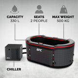 Pack Profissional Netspa UFC IceBath II – Banho de Gelo com Chiller de Refrigeração Automática
