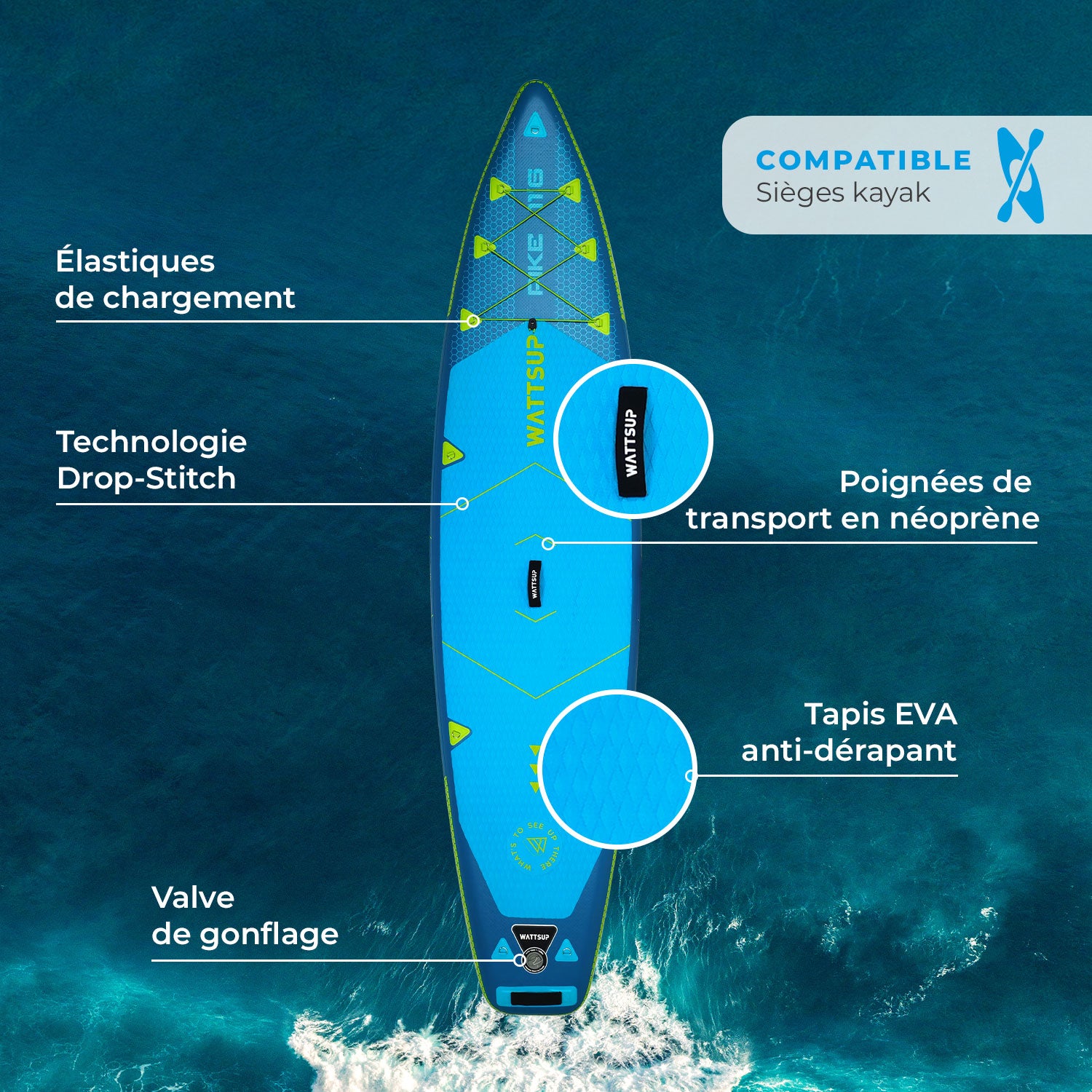 Prancha SUP Insuflável WattSUP Pike 11'6'