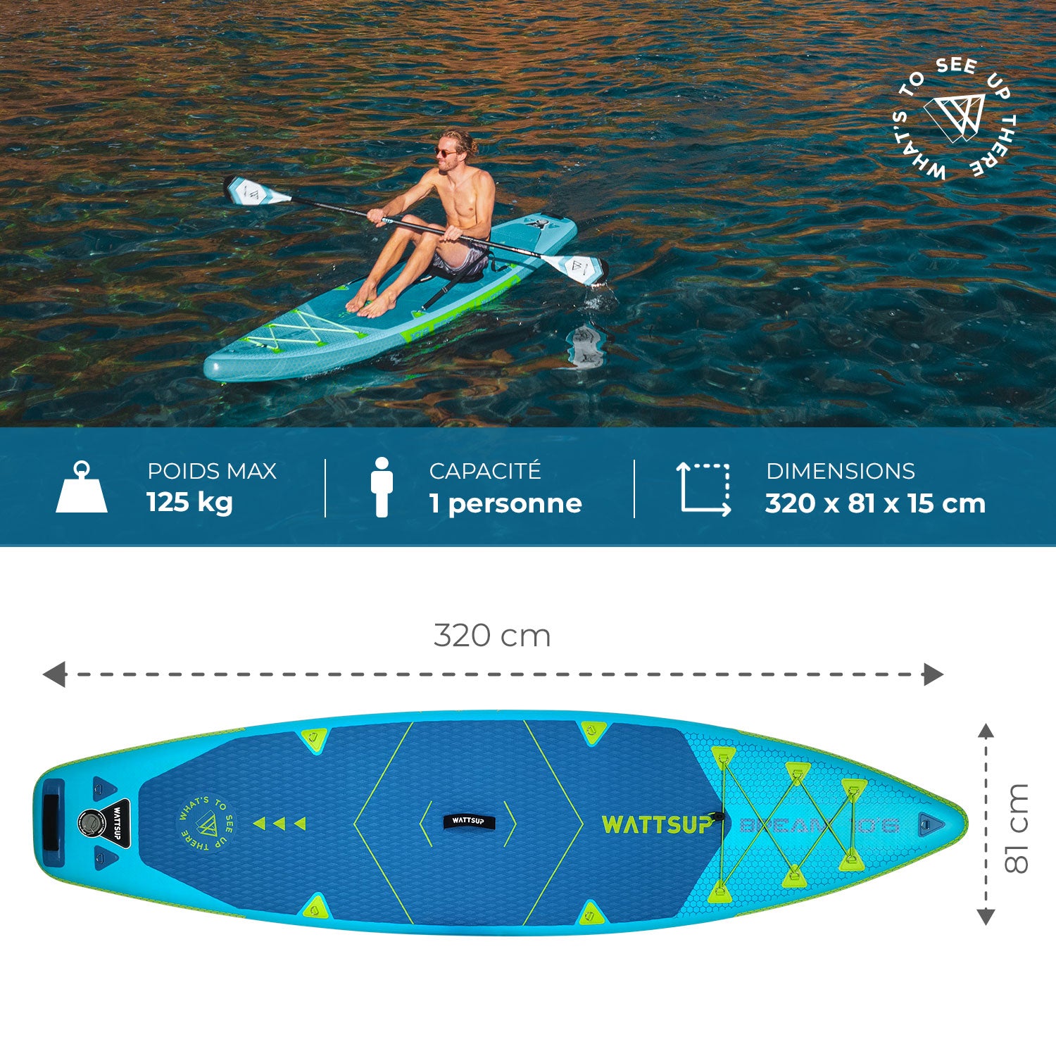 Prancha SUP Insuflável WattSUP Bream 10'6''