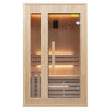 Sauna Tradicional de Interior ZEN – 2 Lugares, Aquecedor Harvia Incluído