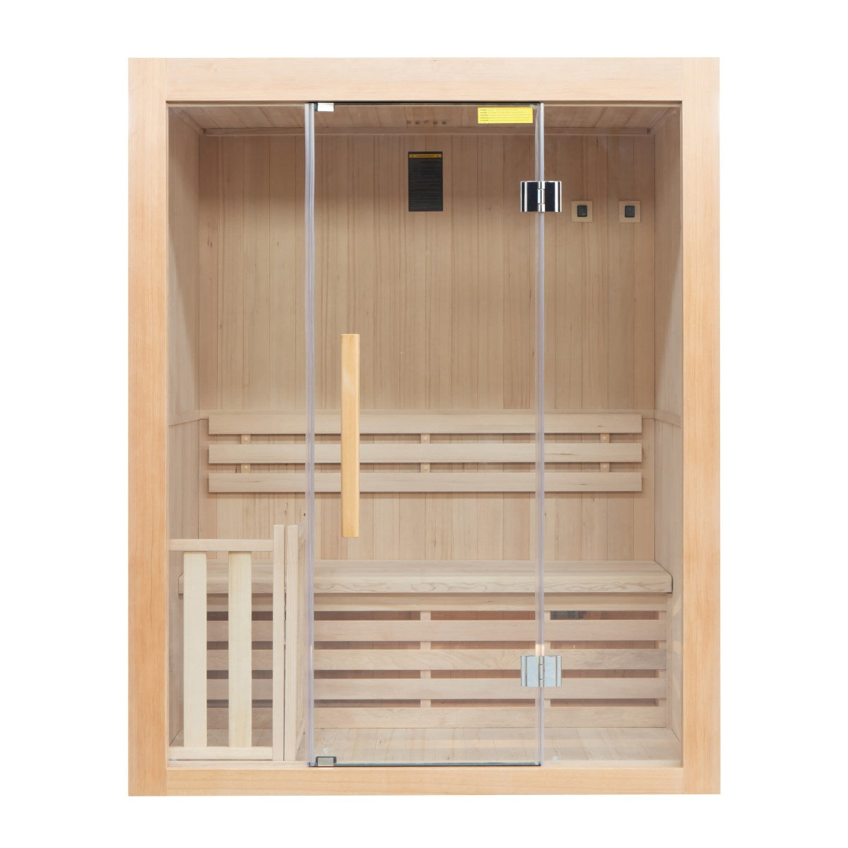 Sauna Tradicional de Interior Sense 3 – 4,5 kW Preto de Parede, 3 Lugares