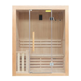 Sauna Tradicional de Interior Sense 3 – 4,5 kW Preto de Parede, 3 Lugares