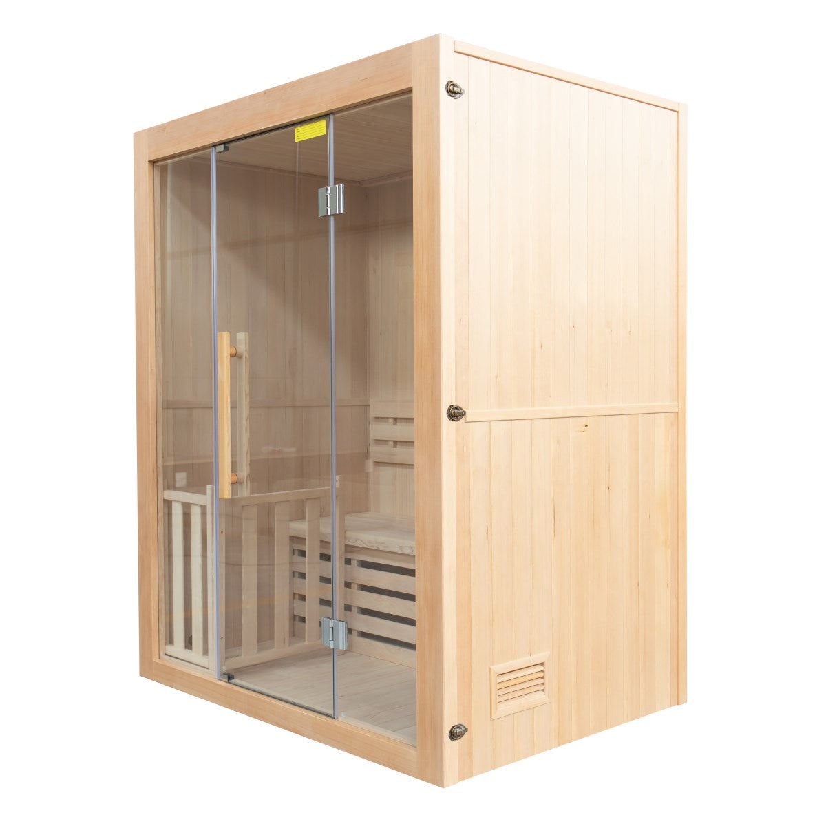 Sauna Tradicional de Interior Sense 3 – 4,5 kW Preto de Parede, 3 Lugares