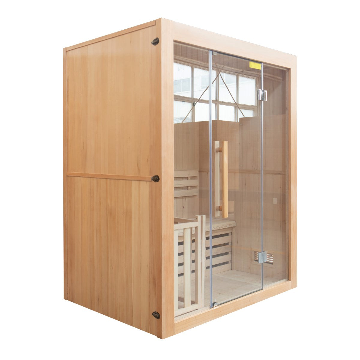 Sauna Tradicional de Interior Sense 3 – 4,5 kW Preto de Parede, 3 Lugares