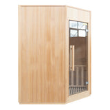 Sauna Tradicional de Interior ZEN Angular – 3 Lugares, Aquecedor Harvia Incluído
