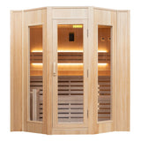 Sauna Tradicional de Interior ZEN – 6 Lugares, Aquecedor Harvia Incluído