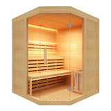 Sauna Tradicional de Interior Sense Angular – 3 Lugares