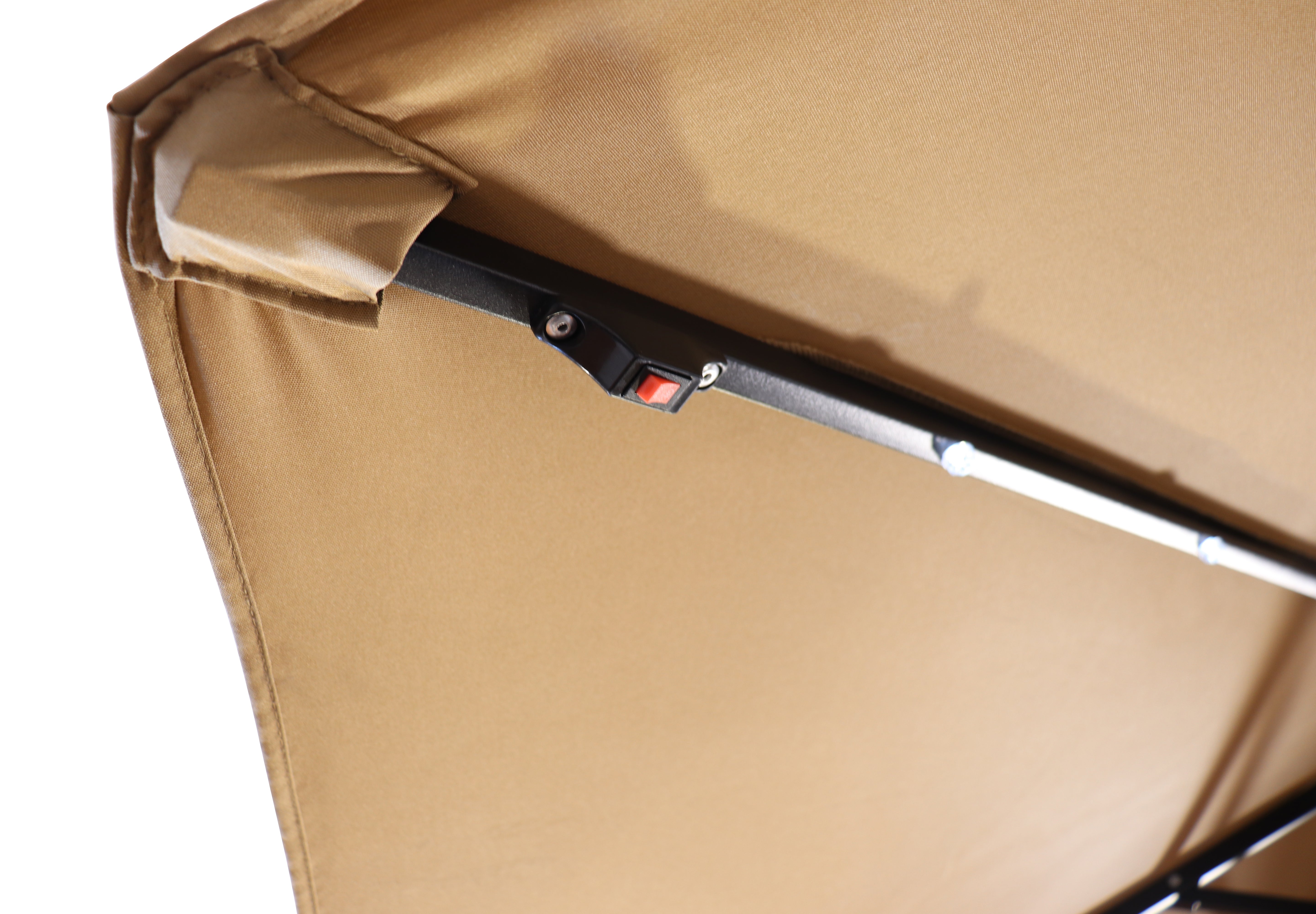 Guarda-Sol NetSpa Premium 250cm com LED Solar – Proteção UV50+ e Base com Rodas