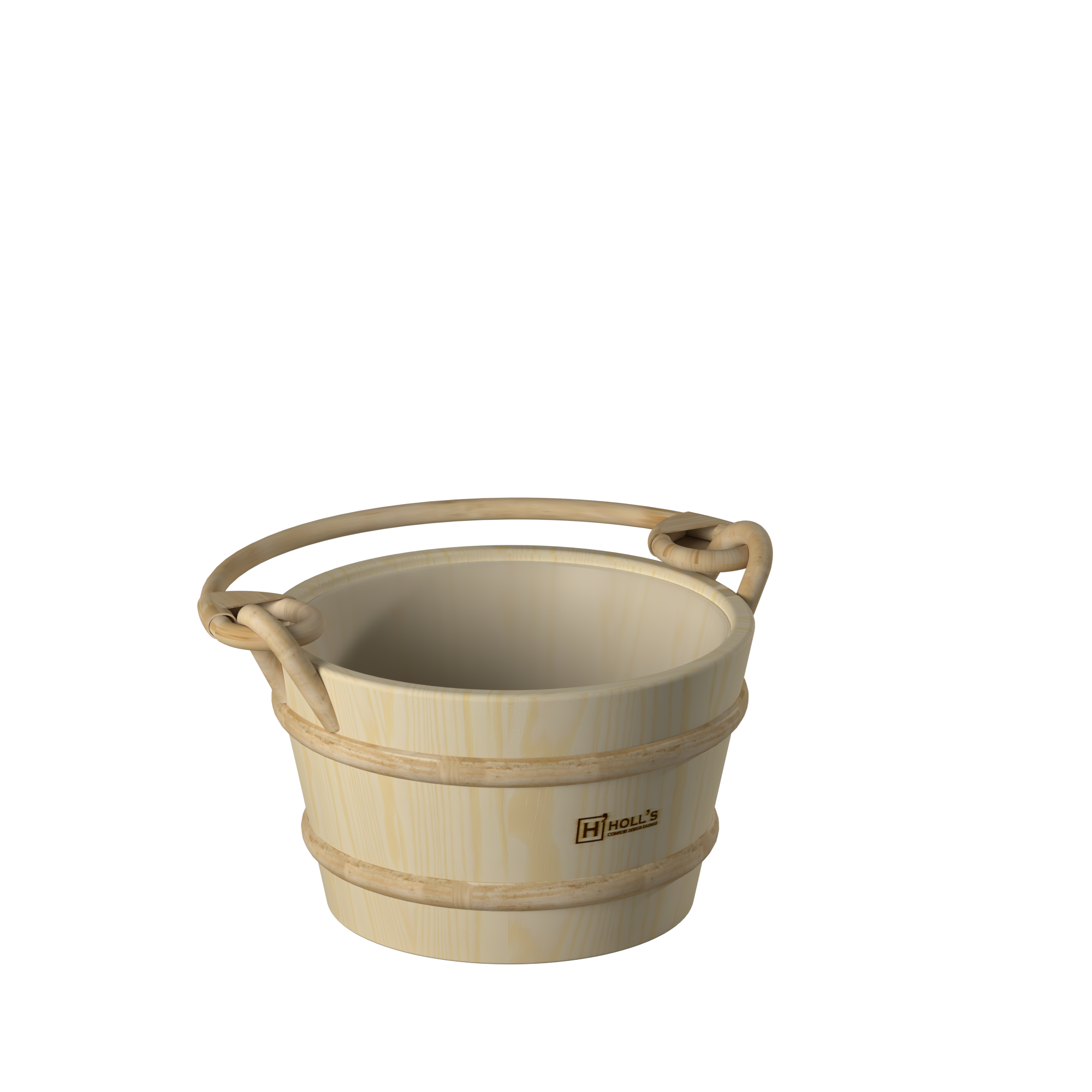 Balde de Madeira Holl's para Sauna – 4 L