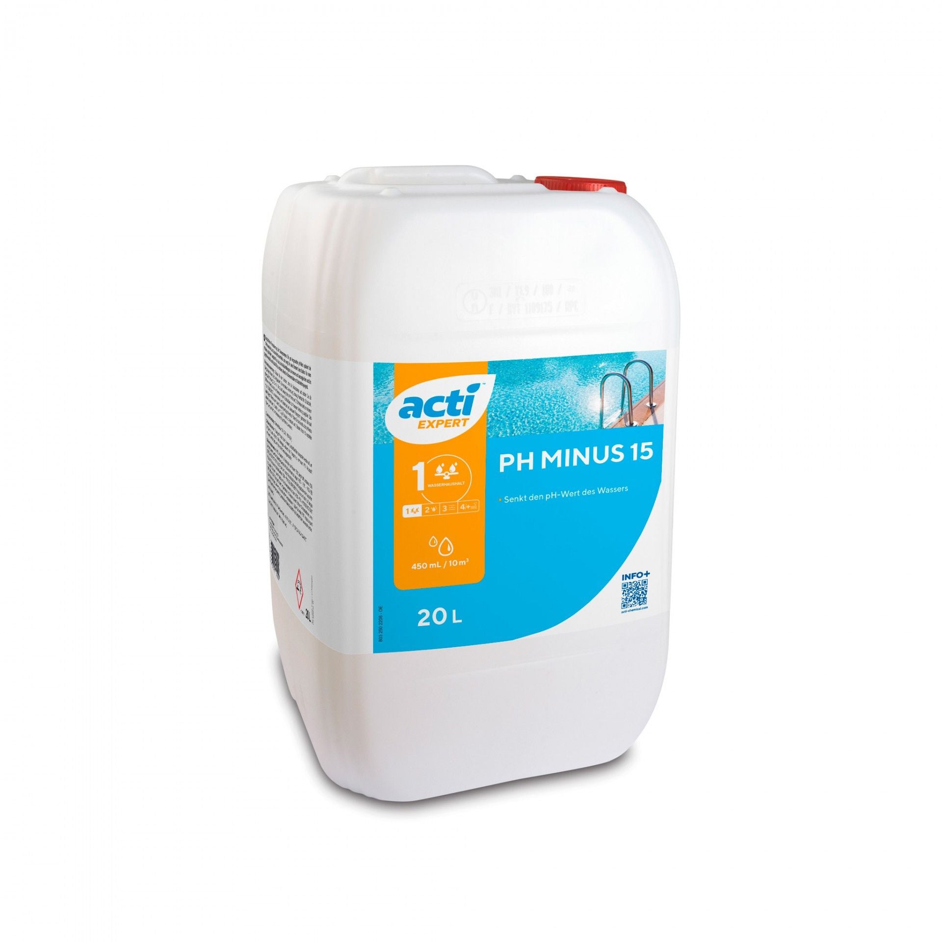ACTI Expert pH Minus 15 - Redutor de pH Líquido Profissional (Bidão 20L)