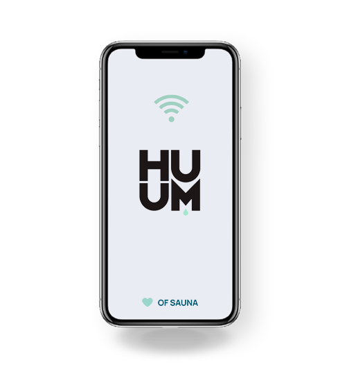 Comando HUUM UKU Wi-Fi Glass Preto para Sauna