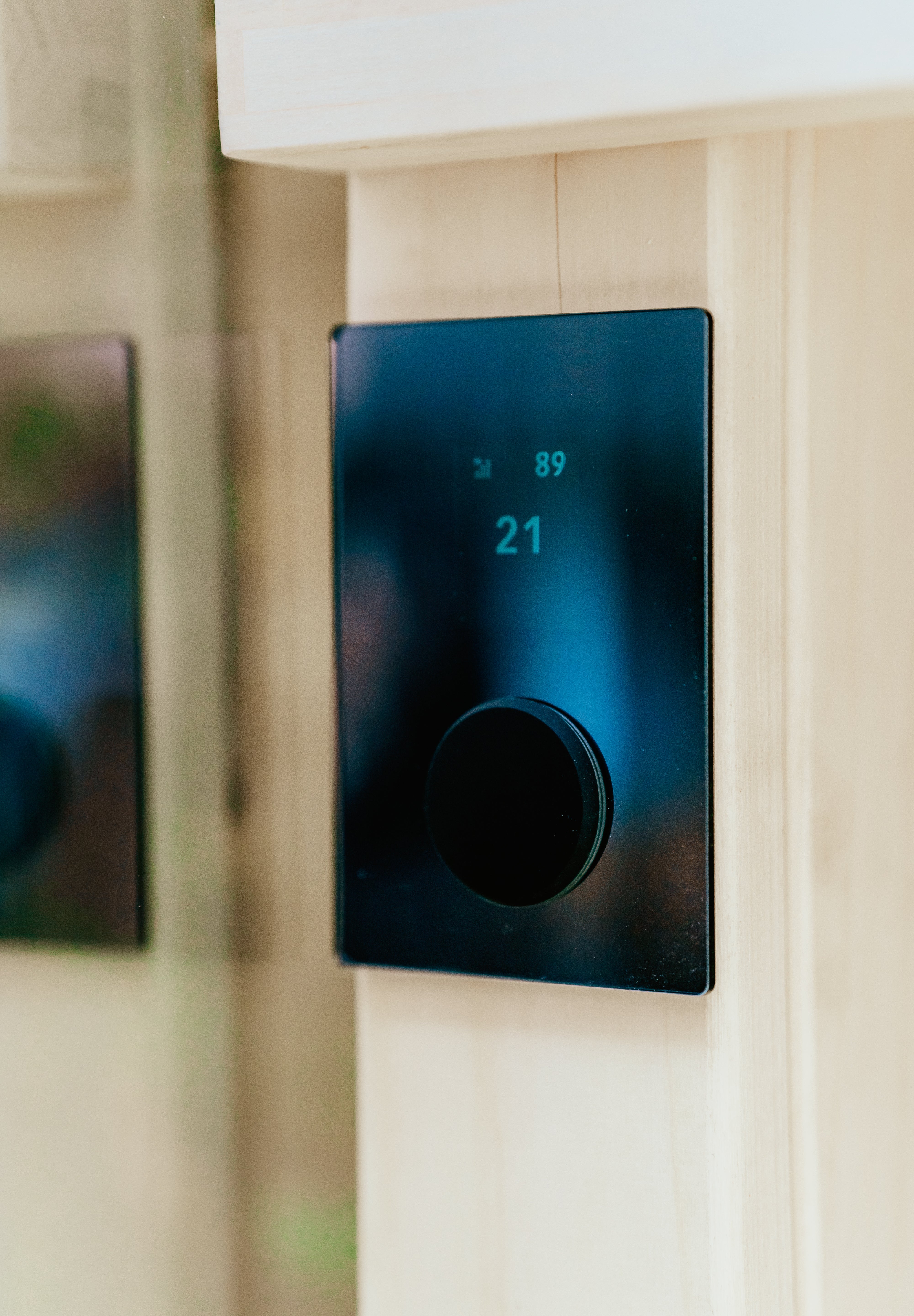 Comando HUUM UKU Wi-Fi Glass Preto para Sauna