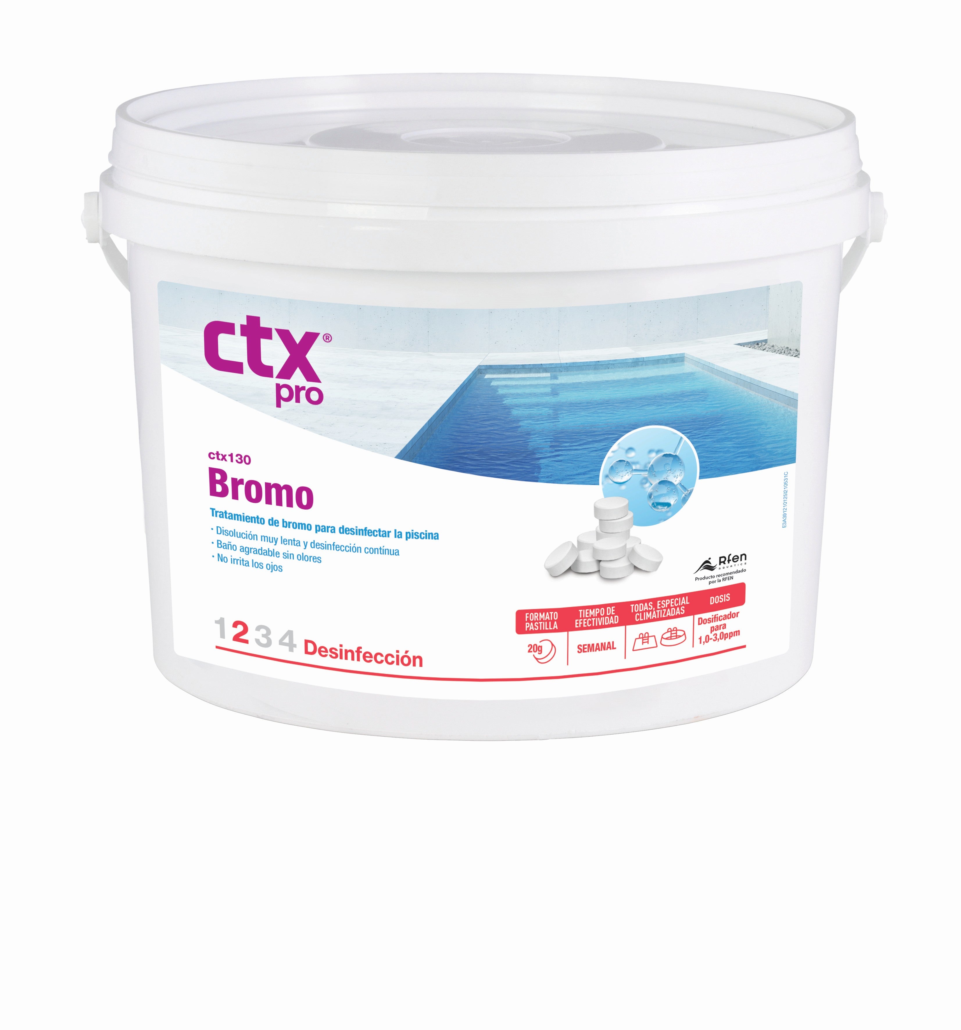 CTX-130 Bromo em Pastilhas (20g) – Tratamento Premium para Spas e Piscinas