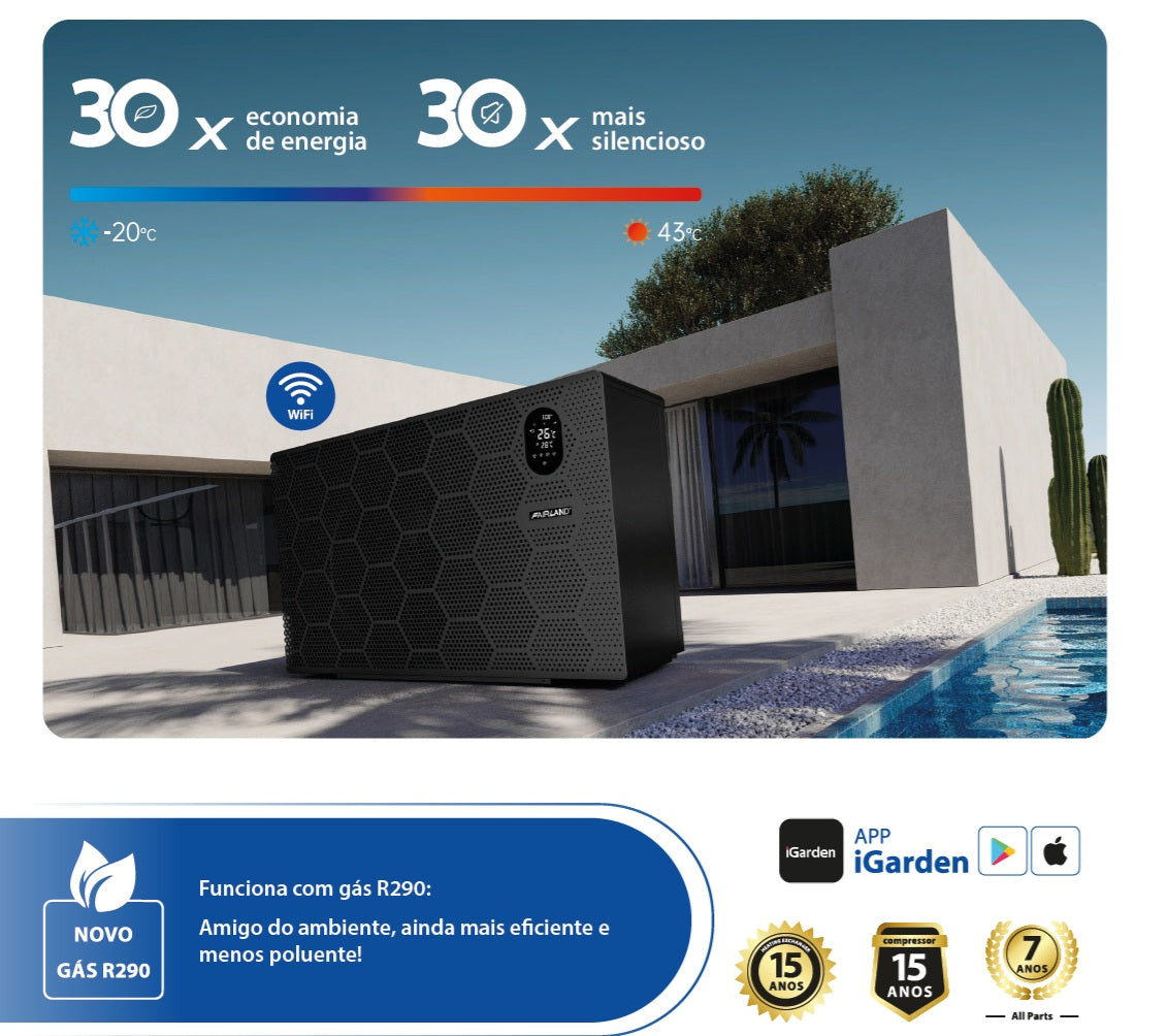 Bomba de Calor Fairland XP26 | Inverter COP 30 e Gás R290