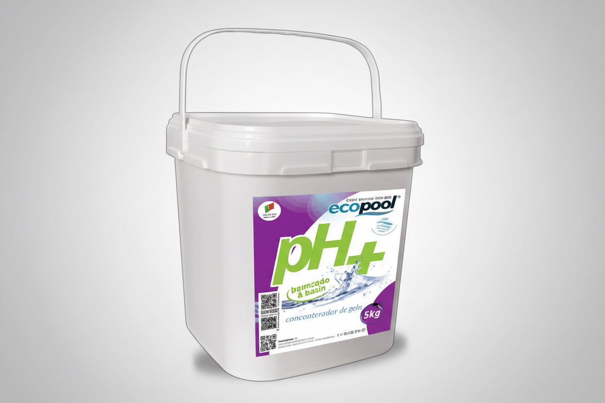 Incrementador de pH Sólido ECOPOOL (pH +) – Elevador de pH Granulado de Alta Eficácia