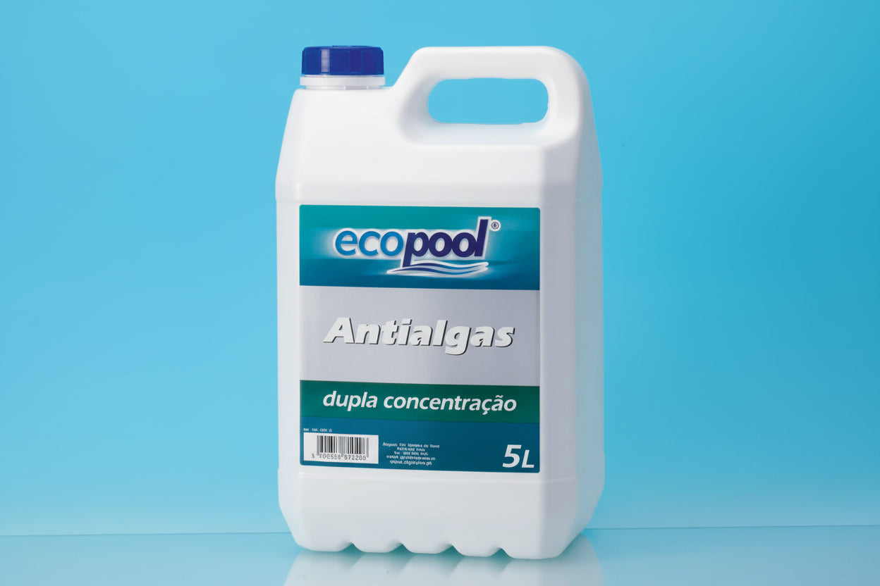 Antialgas Dupla Concentração e Abrilhantador Ecopool – Ação Rápida e Não Espumante