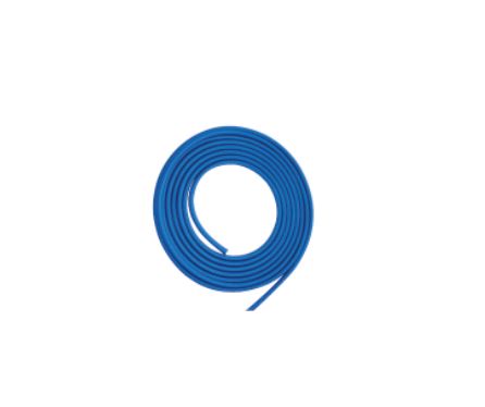 Elástico Poliéster Plastificado 8mm para Cobertura (Azul/Branco) - Ao Metro