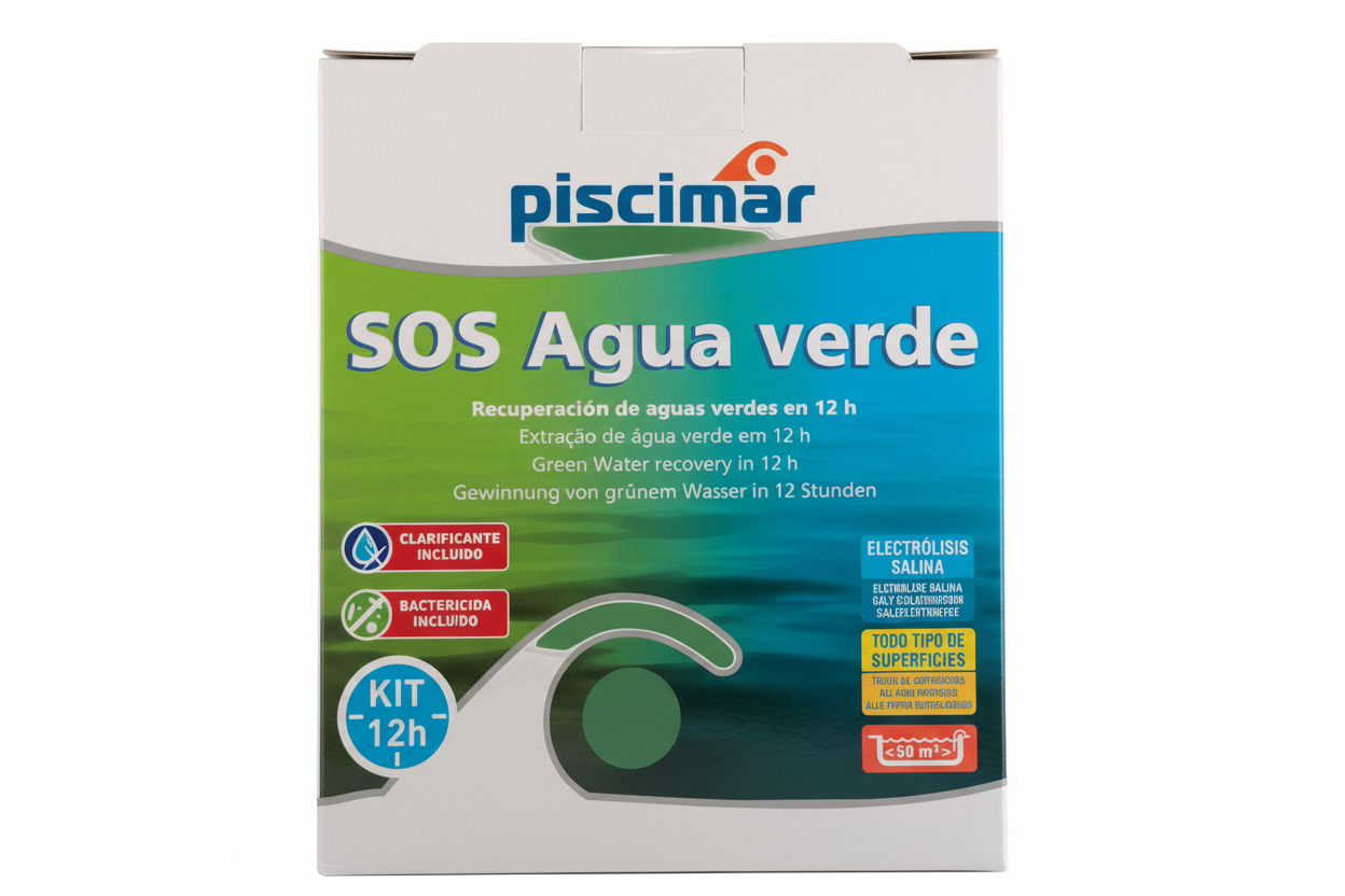 Kit SOS Água Verde Piscimar | Recuperação em 12 Horas | Sem Estabilizador