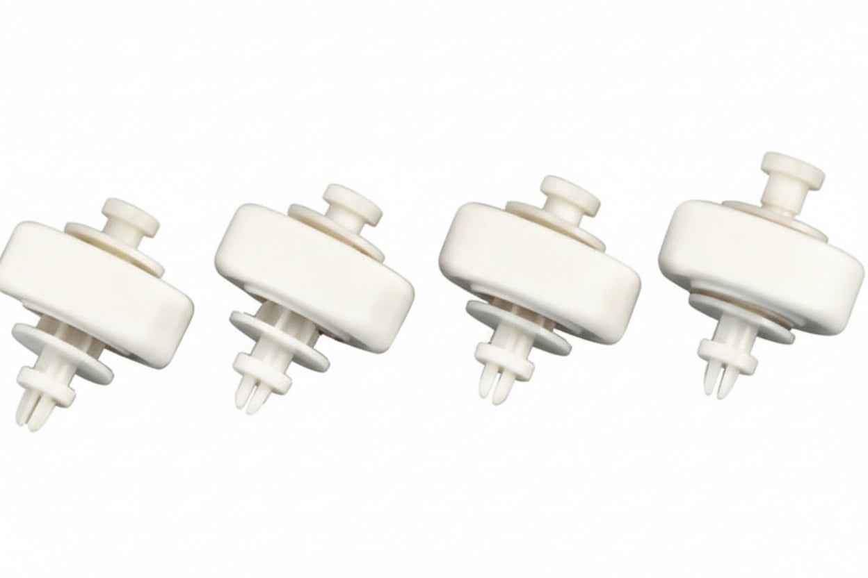 Kit 4 Rodas de Substituição para Aspirador Manual Standard – Deslize Suave e Proteção do Liner
