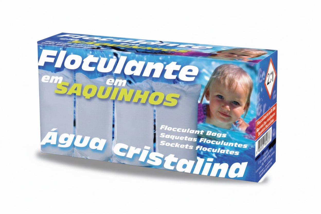 Floculante em Saquinhos ECOPOOL (500g) – Clarificador de Ação Contínua para Filtros