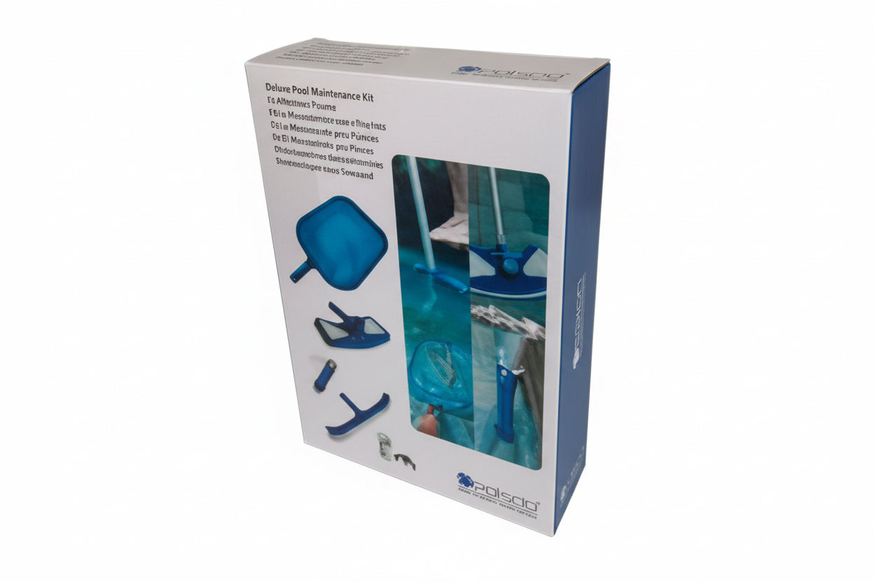 Kit de Limpeza e Manutenção Kokido 5-em-1 (Essenciais de Piscina)
