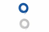 Elástico Poliéster Plastificado 8mm para Cobertura (Azul/Branco) - Ao Metro