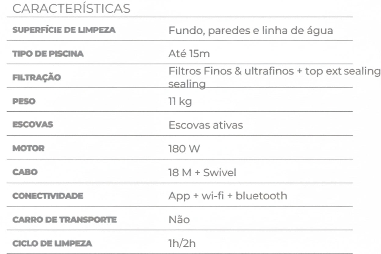 Robot Aspirador Piscina Dolphin Zenit 55 – Performance Extrema e Controlo Total