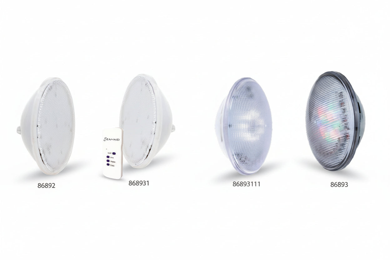 Gama de Lâmpadas LED Seamaild e Ecopool para Piscina – Alta Performance, Eficiência e Estanquicidade Garantida