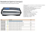 Resistência Elétrica Optima Compact – Titânio e Touch Screen | 3kW a 24kW