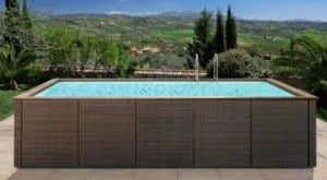 Piscina DolceVita Rattan – Piscinas Elevadas de Luxo em Vime Tecido à Mão