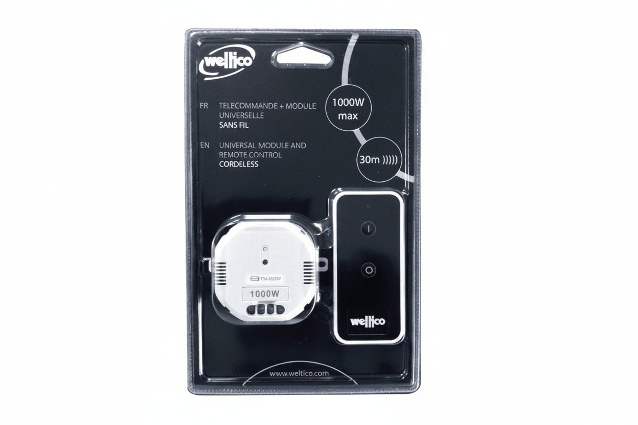 Controlador Universal On/Off Weltico – Comando Remoto para Projetores e Bombas (Ref. WEL-300-0028)