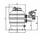 Filtro Hayward ProSeries Hi Advance Lateral – Polietileno Injetado (Ø 500 / 600 mm)