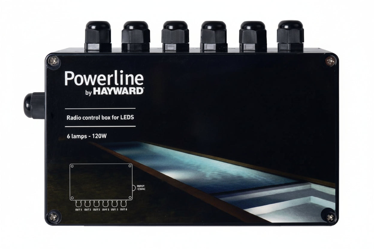 Caixa de Controlo LED Hayward 120W com Comando RF – Universal (Ref. HAY-300-1070)