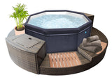 Spa Semirrígido NetSpa Octopus com Mobiliário – 4 a 6 Lugares, Conjunto de 5 Módulos