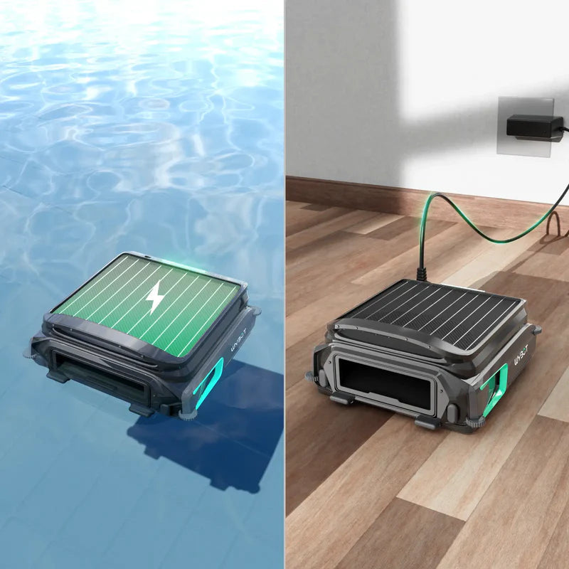 Robot de Superfície Solar Wybot E-TRON F1 – Limpeza Inteligente e 100% Autónoma