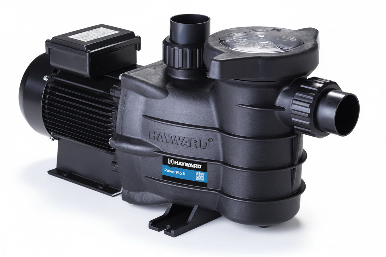 Bomba Hayward PowerFlo II – Eficiência Superior para Piscinas Pequenas e Elevadas