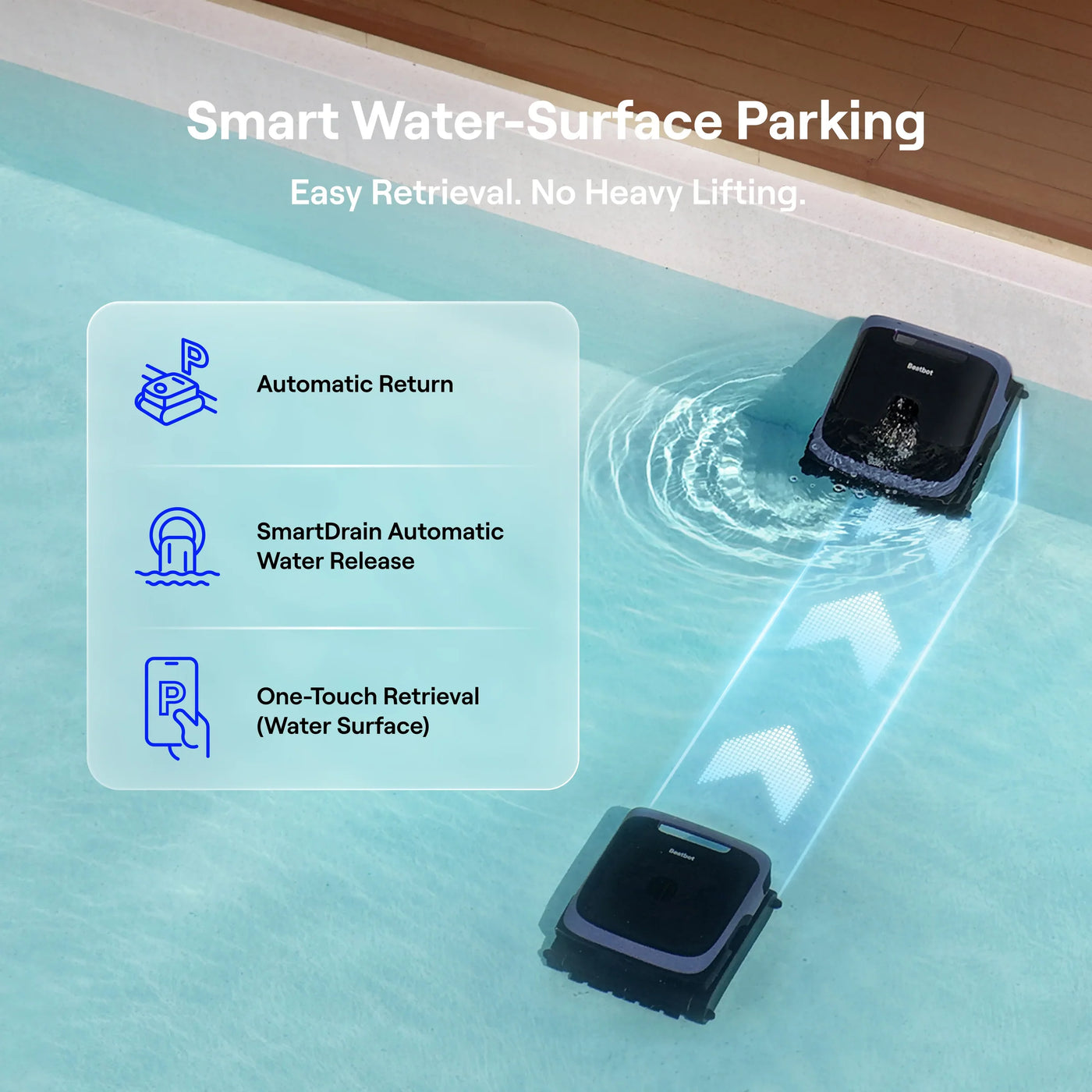 Robot de Piscina Beatbot Sora P7 – O Mais Avançado do Mundo: Limpeza de Superfície, Fundo e Linha de Água
