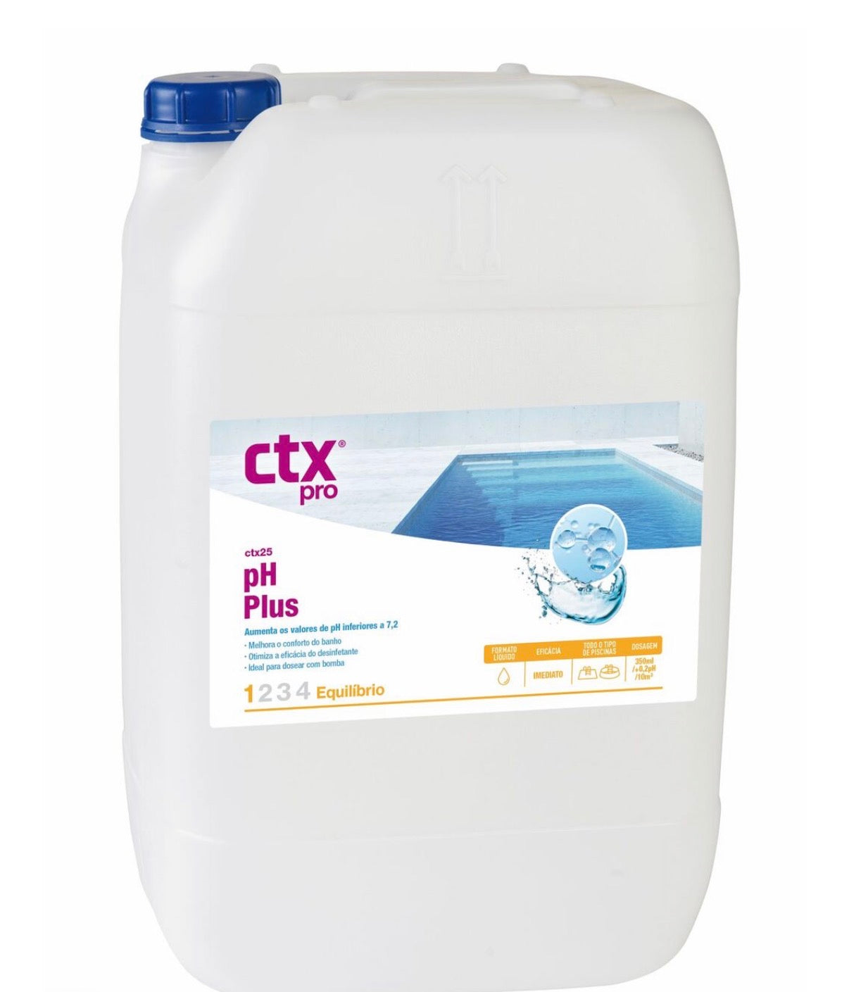 Incrementador de pH Líquido AstralPool CTX-25 pH Plus – 25 L