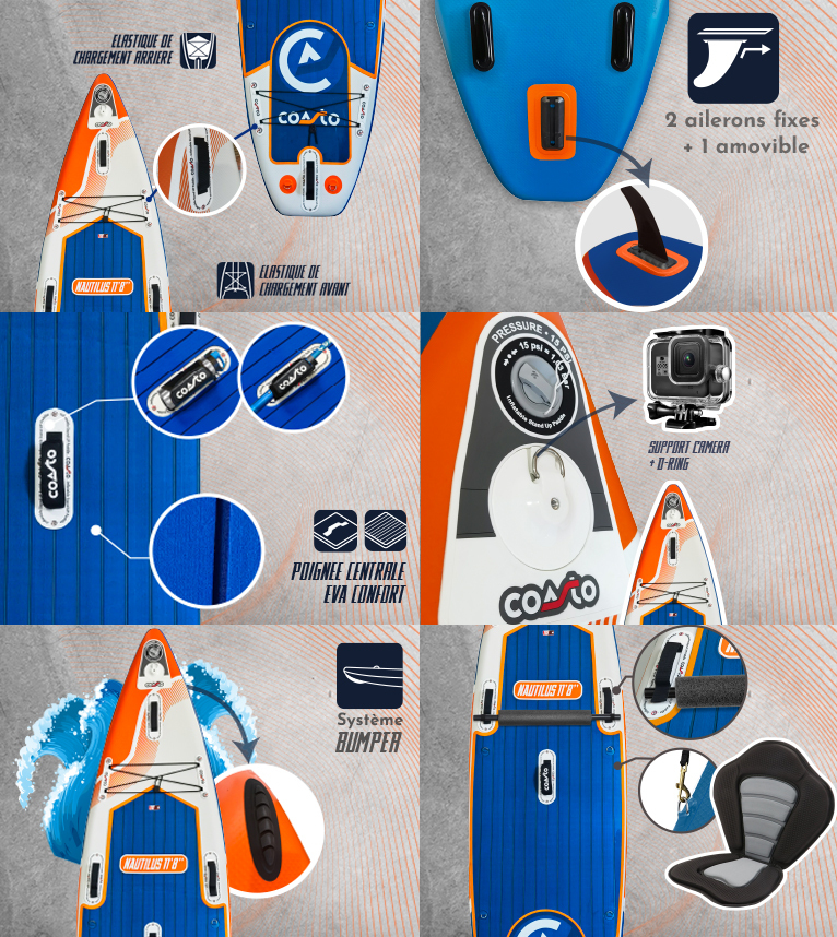 Prancha de Stand Up Paddle Coasto Nautilus 11'8"