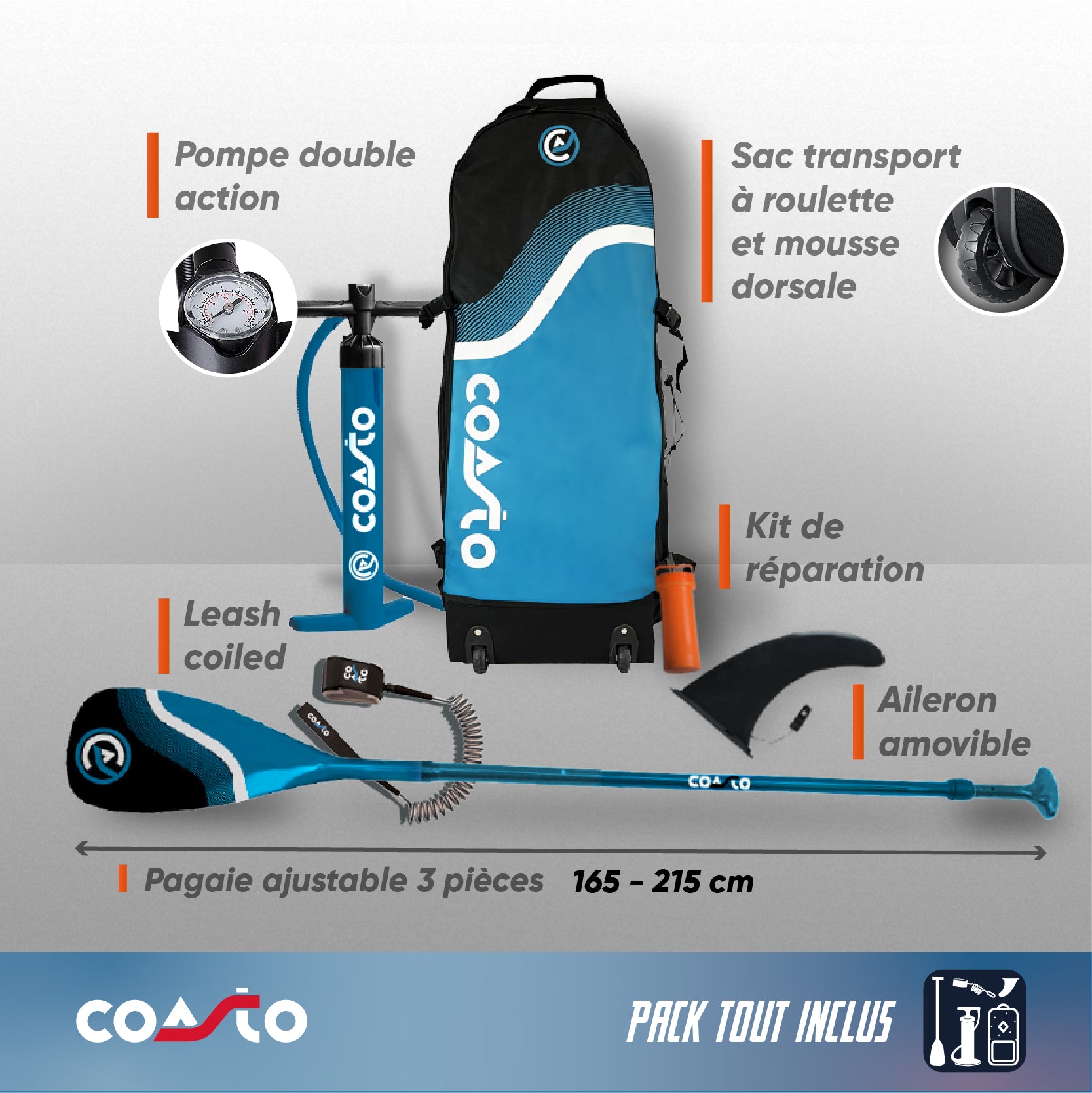 Prancha de Stand Up Paddle Coasto Nautilus 11'8"