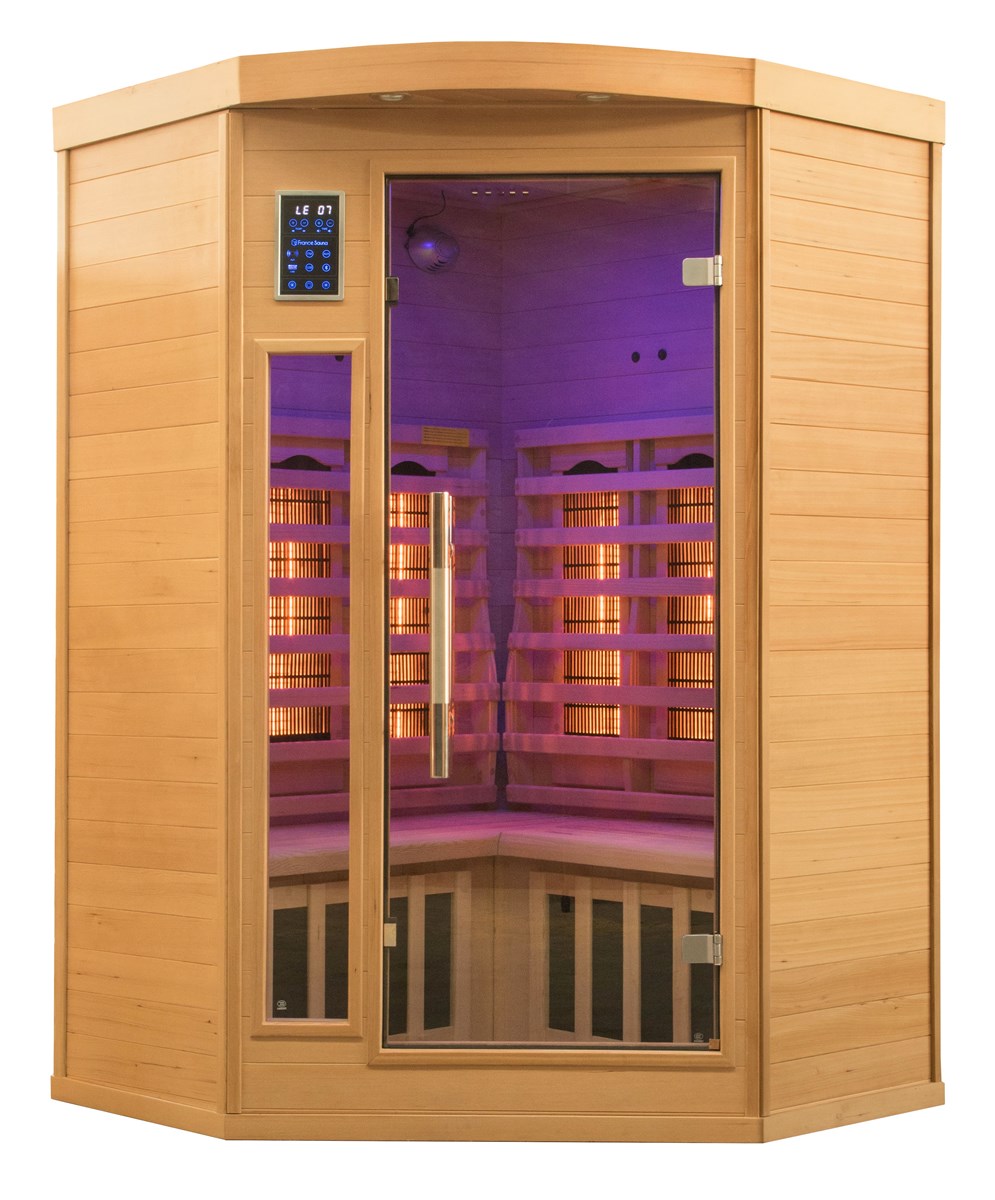 Sauna de Infravermelhos Angular de 2 Lugares Apollon Quatz