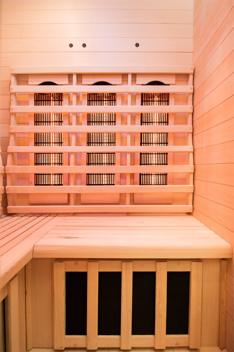 Sauna de Infravermelhos Angular de 2 Lugares Apollon Quatz