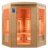 Sauna de Infravermelhos Angular de 3 Lugares Apollon Quatz